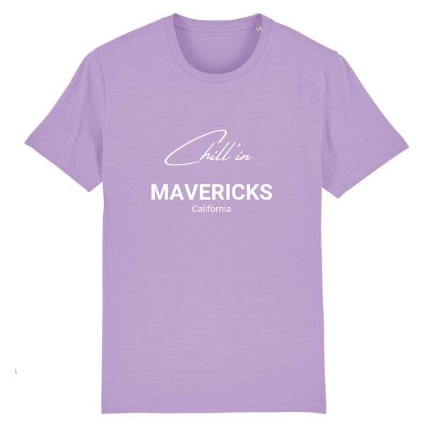 T-Shirt Chill'in MAVERICKS Noir - 100% Coton Bio