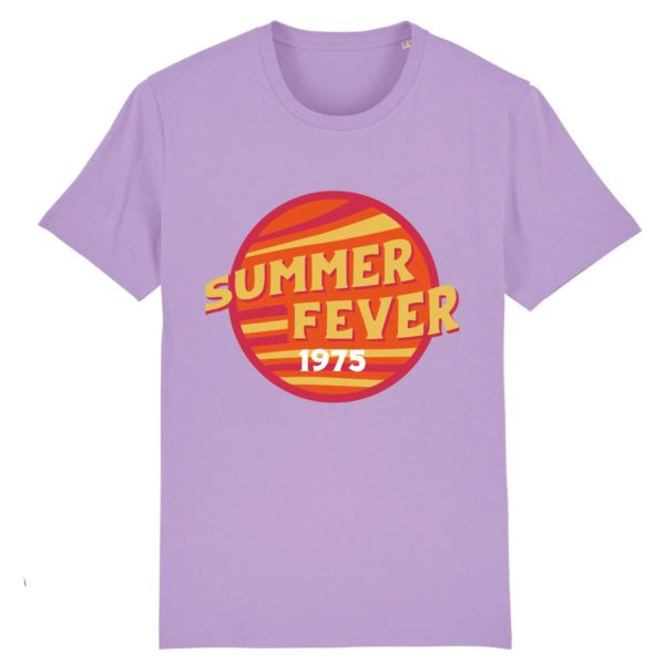 T-shirt vintage "SUMMER FEVER" - Col rond - 100% Coton Bio