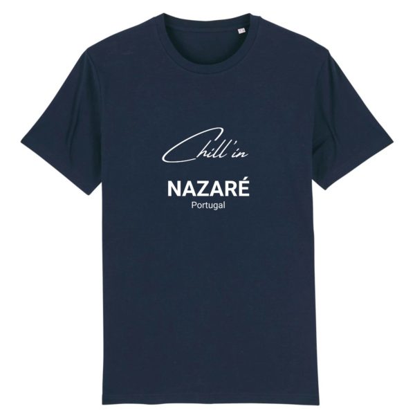 T-Shirt Chill'in NAZARÉ Blanc - 100% Coton Bio