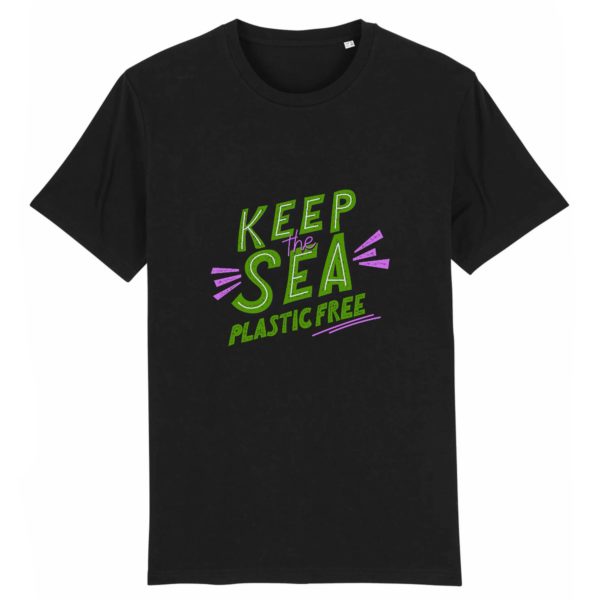 T-shirt Artiste designer Hayden H "KEEP THE SEA" - 100% Coton Bio