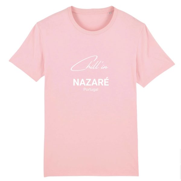 T-Shirt Chill'in NAZARÉ Blanc - 100% Coton Bio