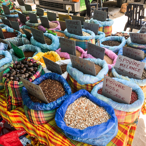 marché aux épices Guadeloupe