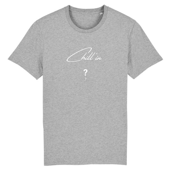 T-shirt personnalisé Chill'in Blanc- 100% Coton bio