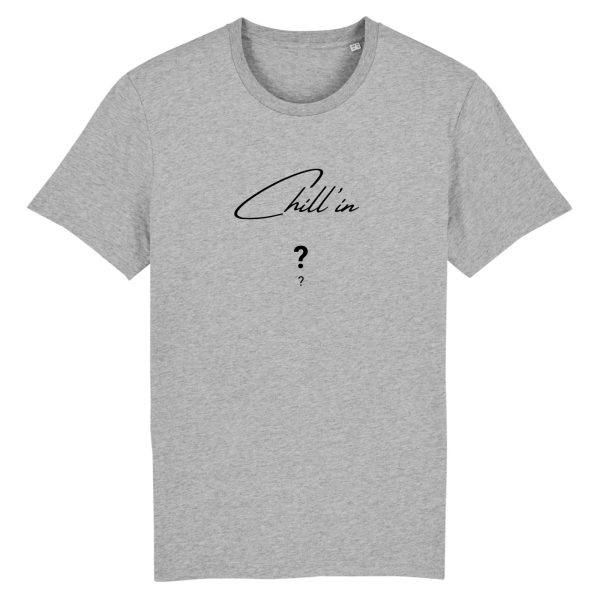 T-shirt personnalisé Chill`in Noir - 100% coton Bio
