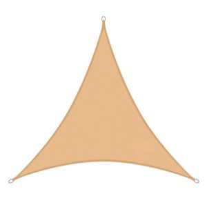 Voile d'ombrage triangulaire 3x3x3 jaune sable