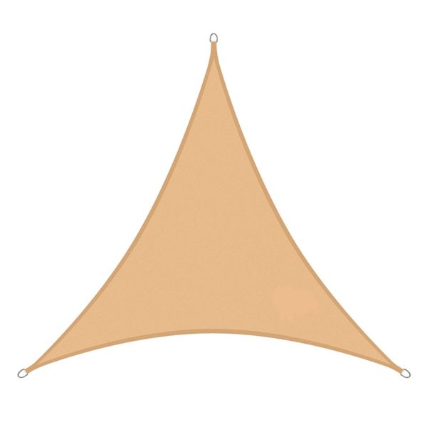 Voile d'ombrage triangulaire 3x3x3 jaune sable