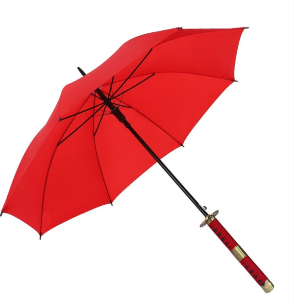 Parapluie samouraï rouge