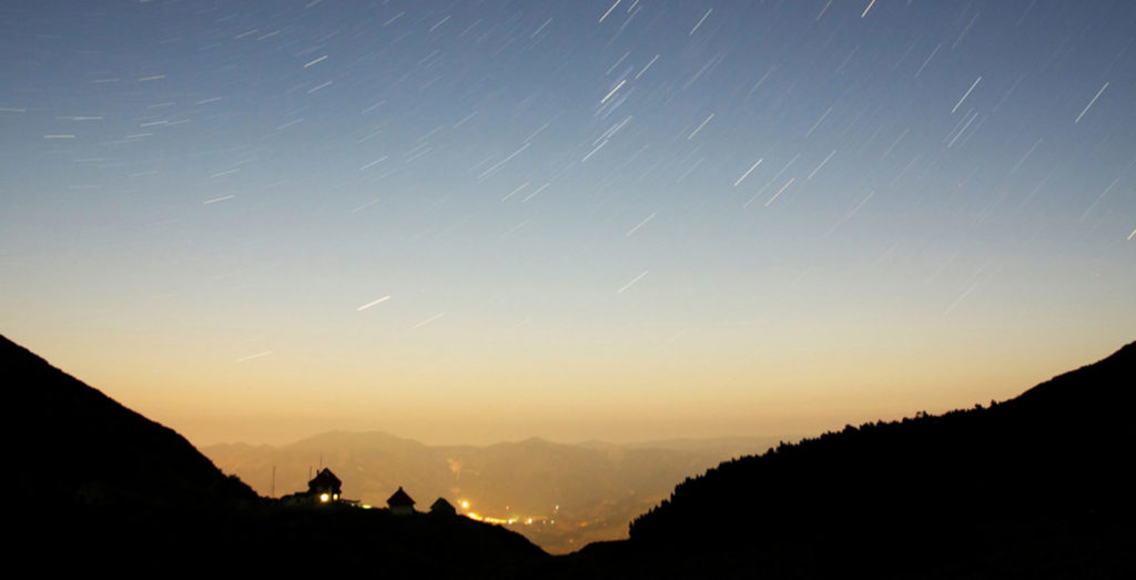 pluie d’étoiles filantes