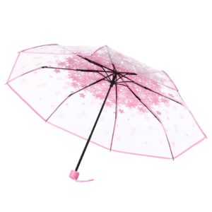 Parapluie transparent fille