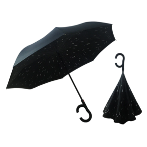 Parapluie inversé étoile filante