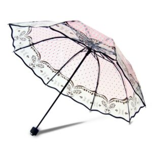 Parapluie transparent rétractable