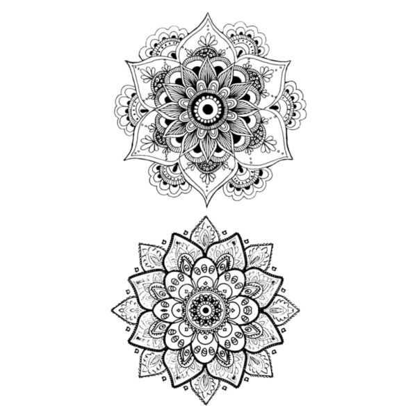 Tatouage Fleur De Lotus Double Mandala - Royal Lotus