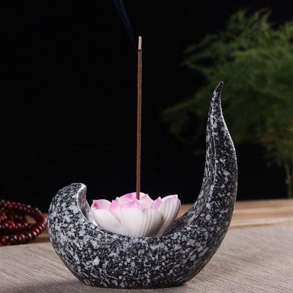 Porte-Encens Fleur de Lotus Créatif en Céramique - Royal Lotus