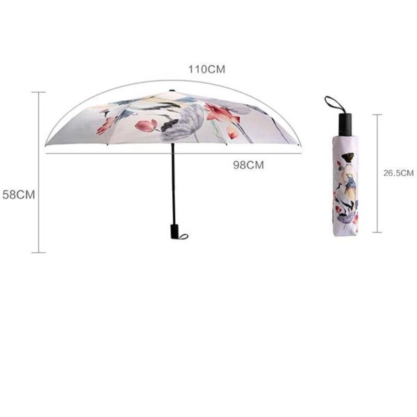 Parapluie Fleur de Lotus Asiatique Hexagone - Royal Lotus