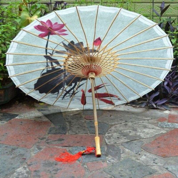 Parapluie Fleur de Lotus Asiatique Poisson Rouge - Royal Lotus