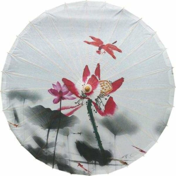 Parapluie Fleur de Lotus Asiatique Libellule - Royal Lotus