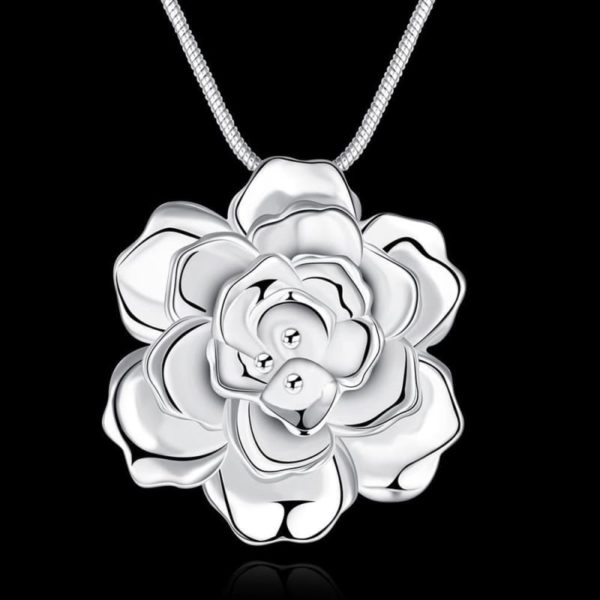 Collier fleur de lotus zircon florale - Royal Lotus