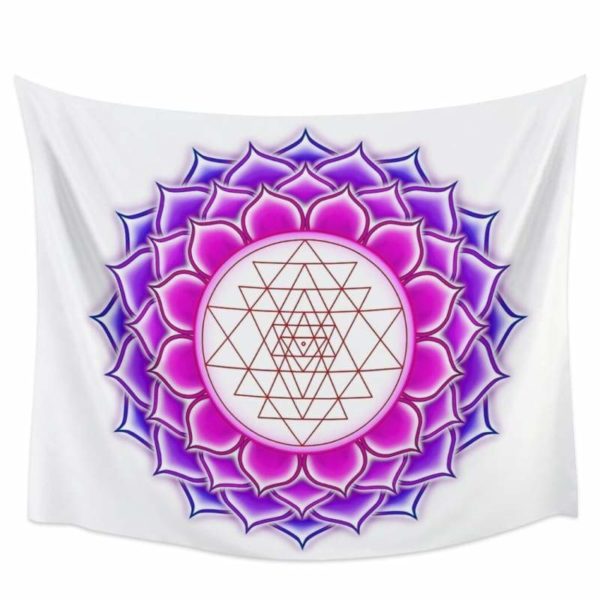 Tenture Fleur De Lotus Géométrique - Royal Lotus
