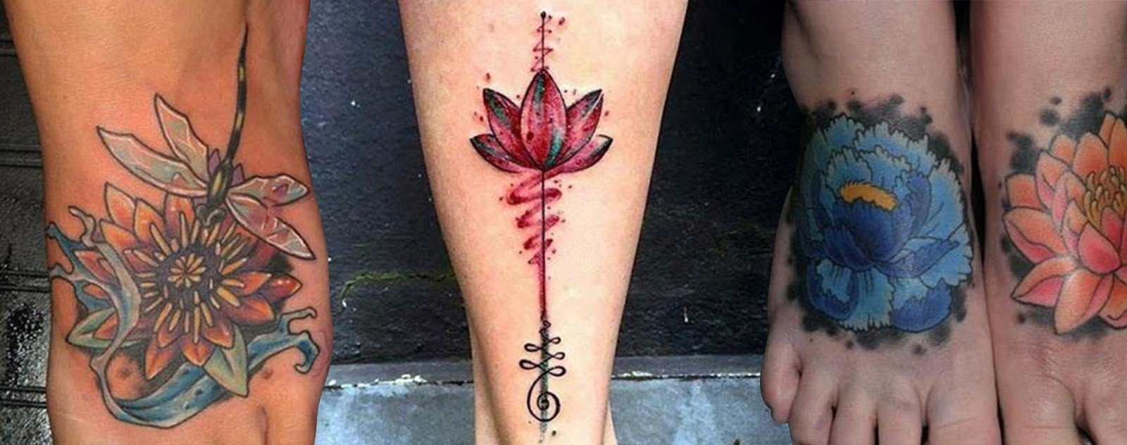 recentrer sur soi tatouage fleure de lotus  femme