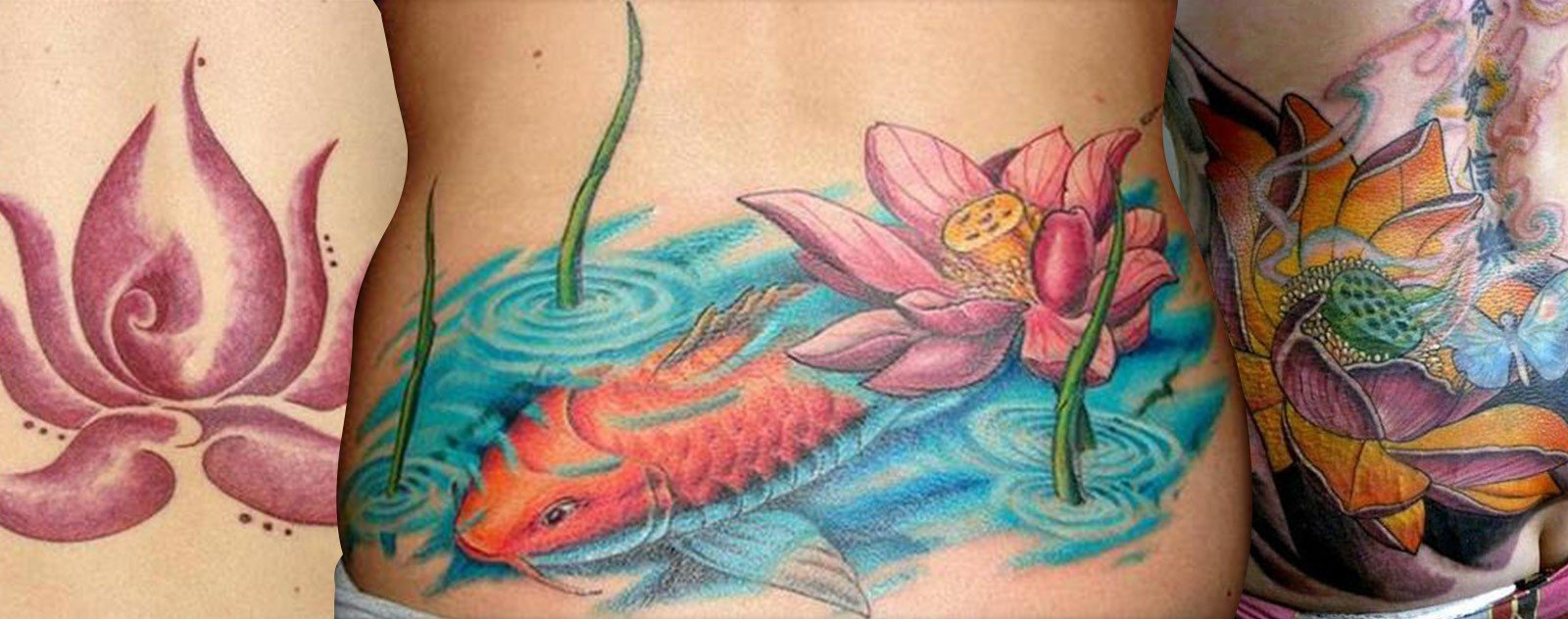 tatouage fleure de lotus discret piercing modèles