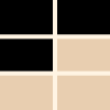 Noir + Noir + Noir + Beige + Beige + Beige