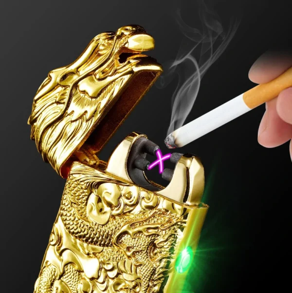 Briquet Dragon Double Arc Cigarette