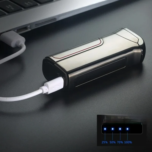 Briquet Électrique USB Double Arc Tactile Charge