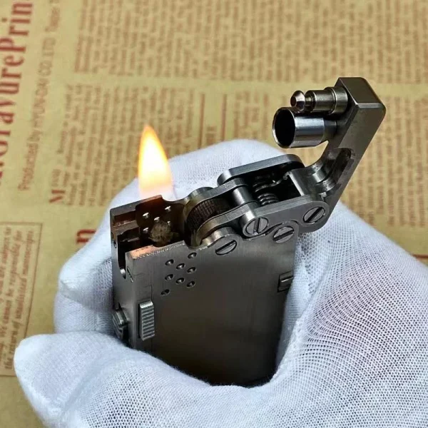 Briquet Titane Mécanique Automatique Flamme 3
