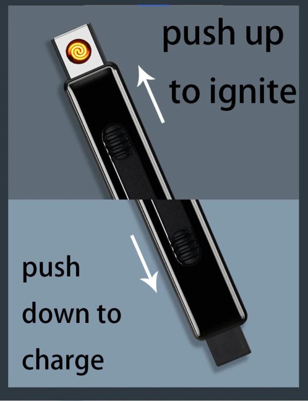 Briquet USB Allumage Silencieux à l’Épreuve du Vent Charge