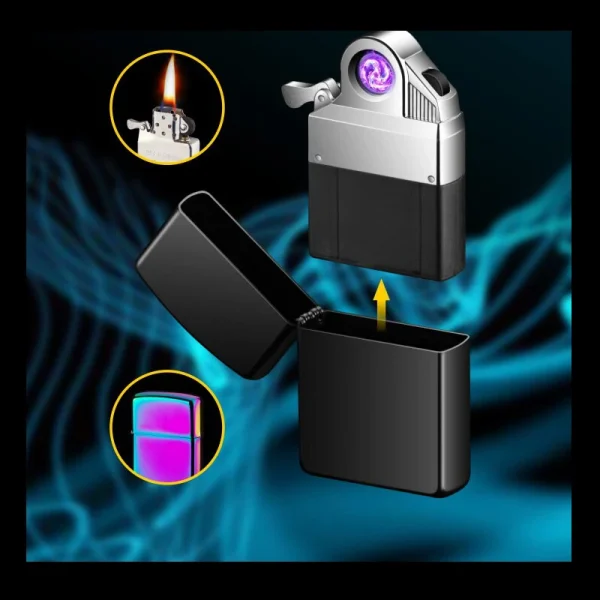 Briquet USB Arc Rotatif Chemise