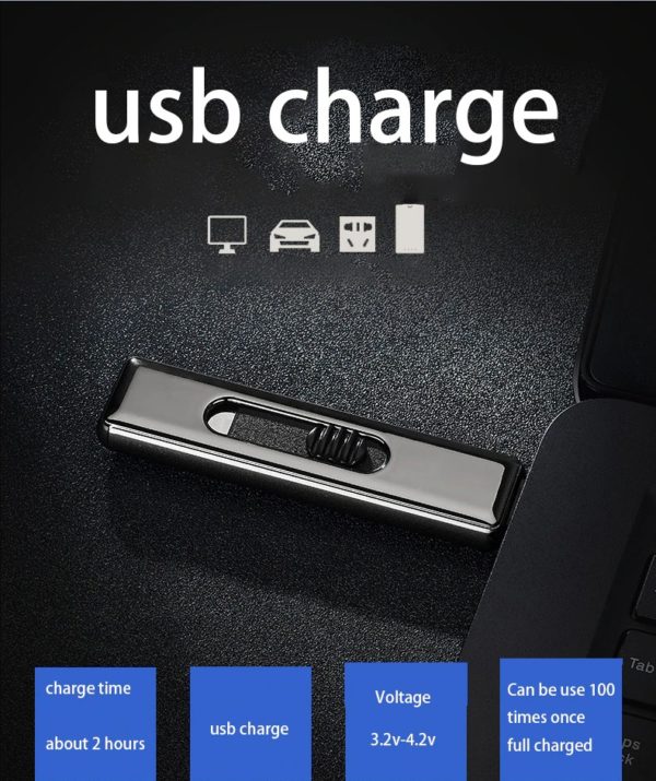 Briquet USB Silencieux à l’Épreuve du Vent