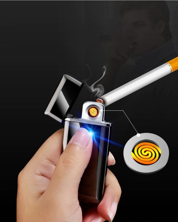 Briquet USB en Alliage de Zinc Ultra Fin Cigarette