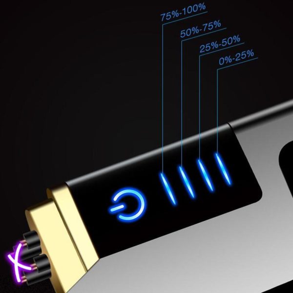 Briquet USB Rechargeable Tactile à Double Arc