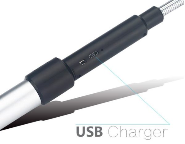 Briquet USB de Cuisine Sans Flamme Télescopique