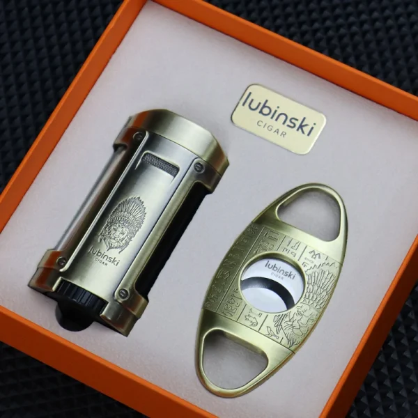 Coffret Briquet et Coupe-Cigare LUBINSKI