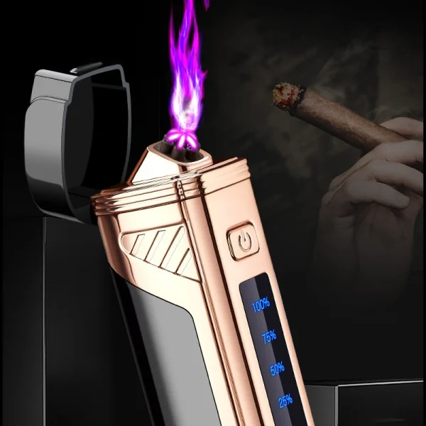 Briquet Cigare USB 6 Arcs Plasma Flamme Cigare