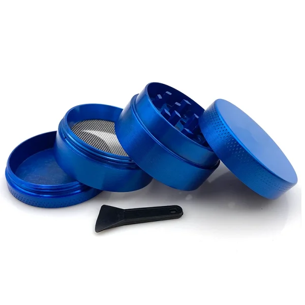 Grinder Weed 4 Couches 40mm Bleu Ouvert