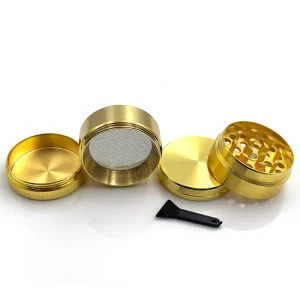 Grinder Weed 4 Couches 40mm Doré Ouvert