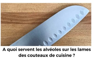 A quoi servent les alvéoles sur les lames des couteaux de cuisine ?