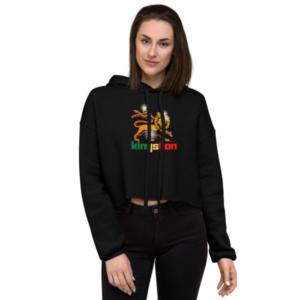 womens cropped hoodie black front 6070675847ff9