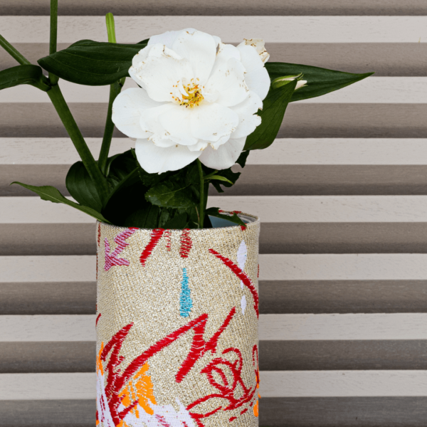vase decoratif ethnique tissus eco responsable