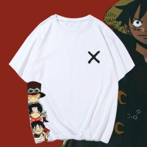 T-shirt One Piece Ace Sabo et Luffy