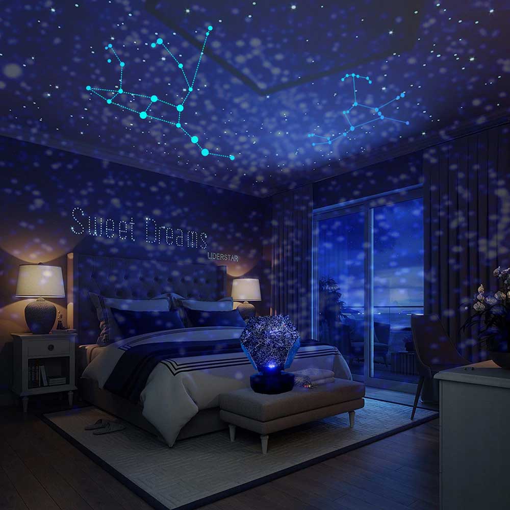 Projecteur-galaxie-pour-chambre-à-coucher-étoilé