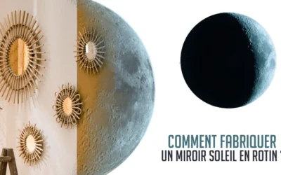 Comment fabriquer un miroir soleil en rotin ?
