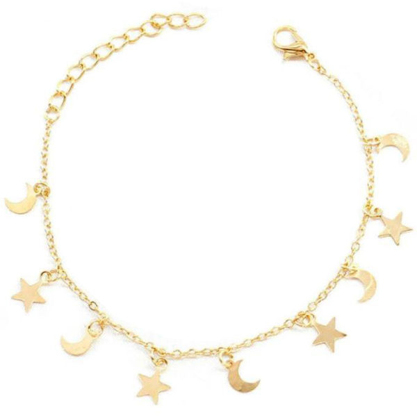 Bracelet-lune-gold-en-forme-de-chaîne