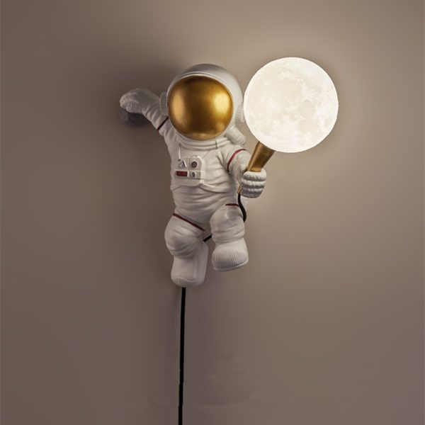 lampe lune astronaute acrobate