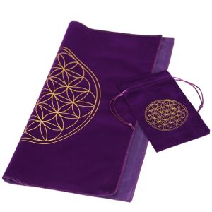 Tapis - nappe astrologie avec pochette de rangement carte divinatoire