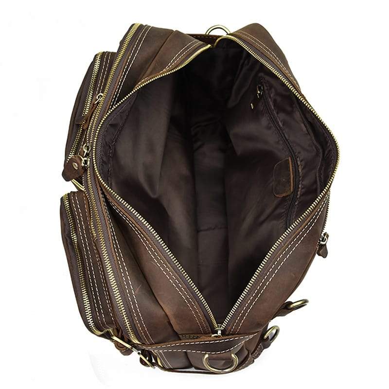 Sac à Dos de Voyage en Cuir Véritable 18 Sac à Dos de Voyage en Cuir Véritable