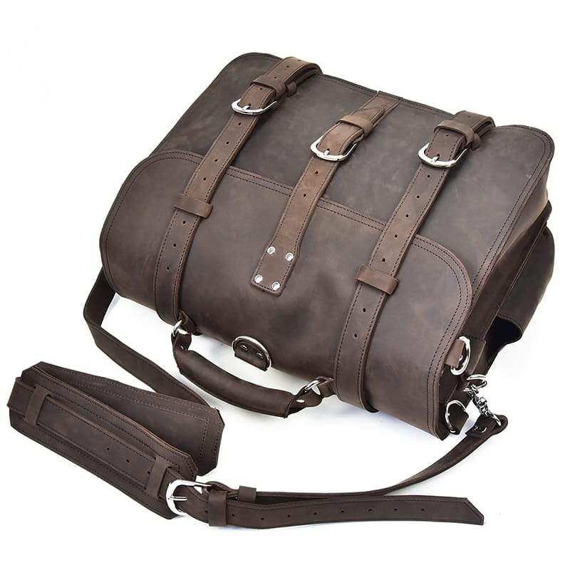 Sac à Dos de Voyage en Cuir Véritable 16 Sac à Dos de Voyage en Cuir Véritable