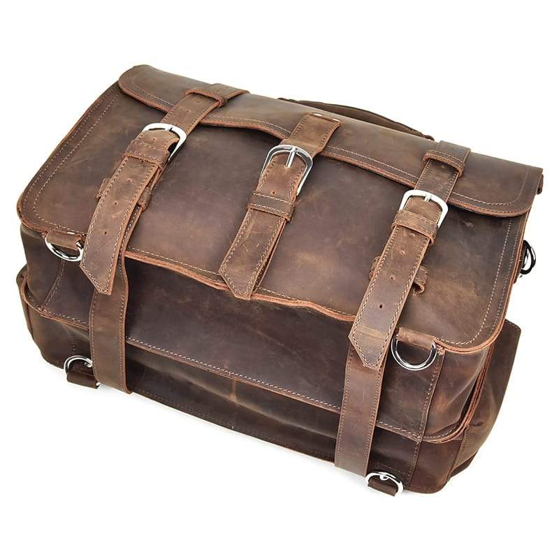 Sac à Dos de Voyage en Cuir Véritable 8 Sac à Dos de Voyage en Cuir Véritable